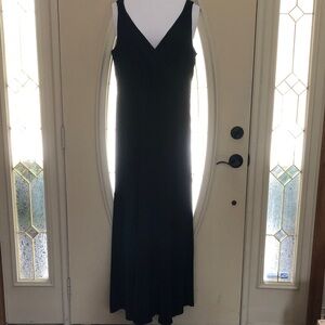 J. Crew Classic Black Maxi j crew Silk Cocktail